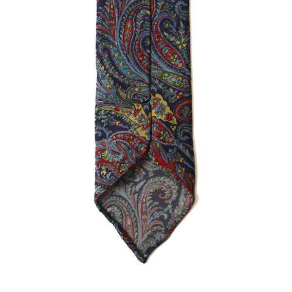 PAISLEY SILK TIE HAND ROLLED - Image 2