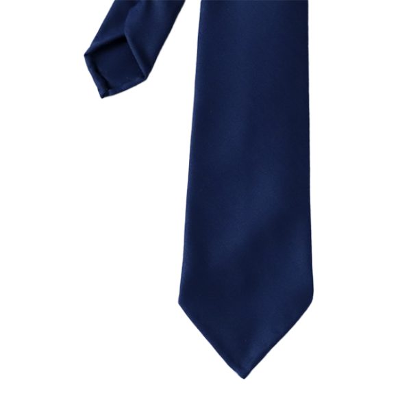 Royal blue Handrolled Gabardine Tie