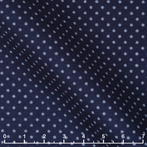 Navy Polka Dot Flannel  0697S-W21410-0004