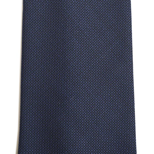 Navy blue Wool Hand-rolled Tie - Image 2