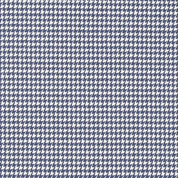 Blue Cotton Jersey Houndstooth  FL407582 000019 - Image 2