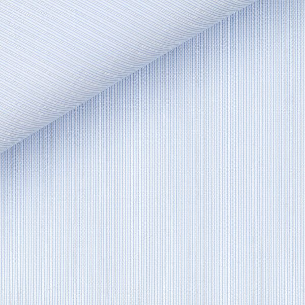 White and Blue Stripe ALBINI ITALY FL406162 - Image 2