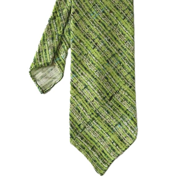 Bamboo Green Handrolled Silk Tie