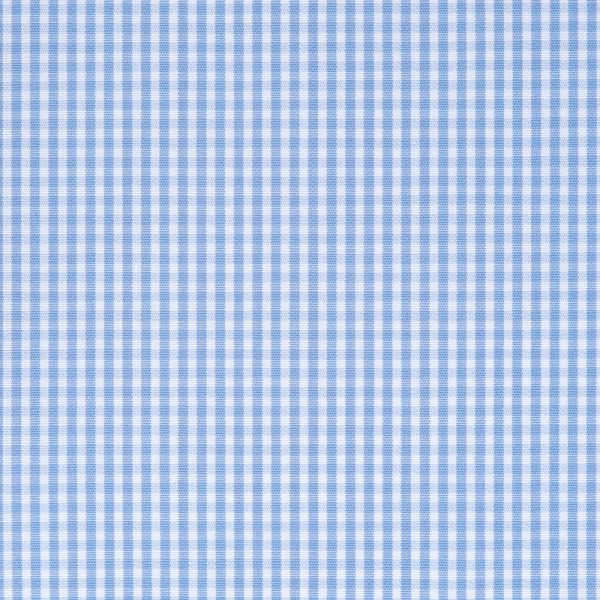 Blue Mini Gingham Check POPLIN  6409-W181-0004 - Image 2