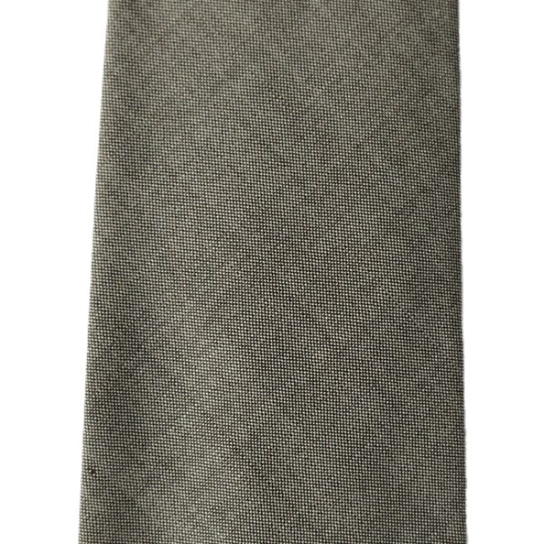 Light Grey Handrolled 360’s Wool Tie - Image 3