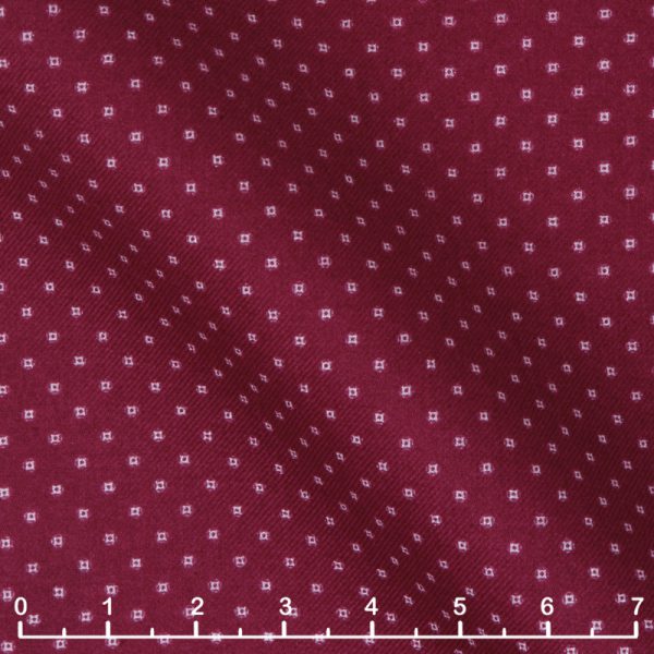 Burgundy Polka Dot Flannel 0697S-W21410-0005