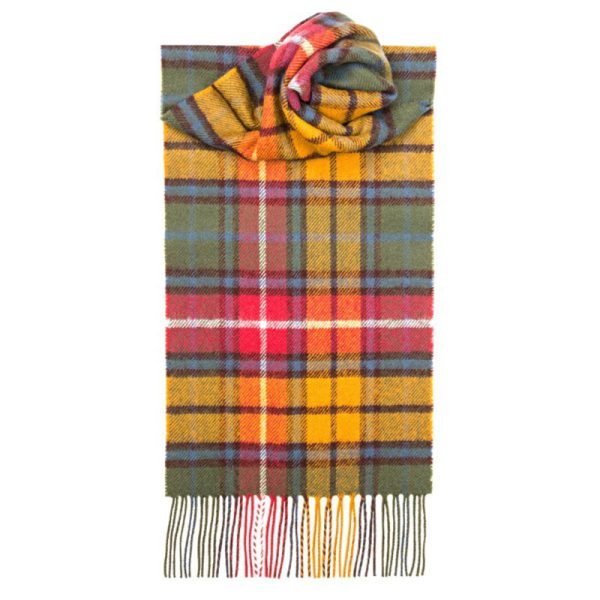 Scottish Wool Tartan Scarf-M6