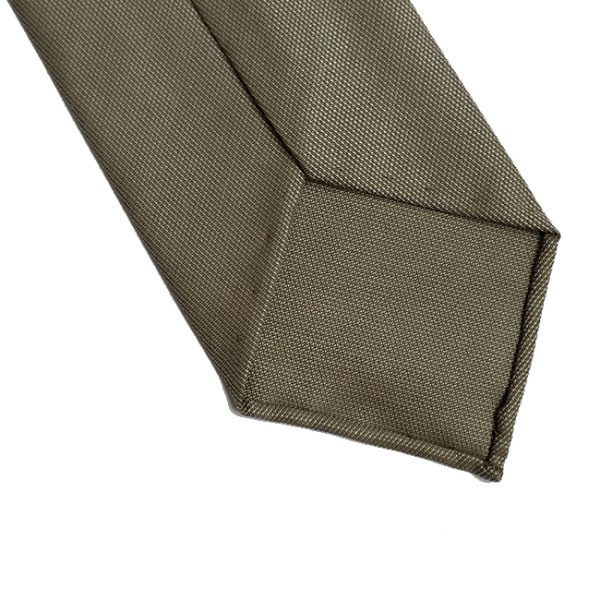 Grey Silk & wool Hand-rolled Tie - Image 2