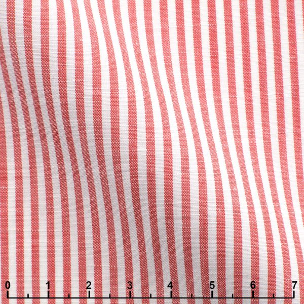 Orange Striped Cotton Linen 1304E-W0030-0006