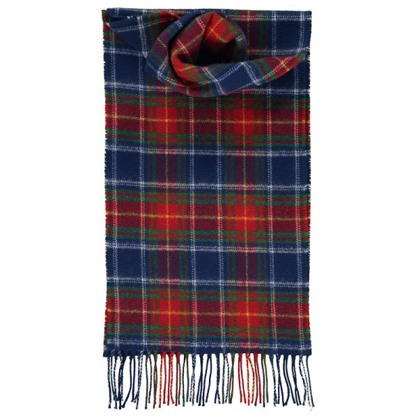 Scottish Wool Tartan Scarf-M12