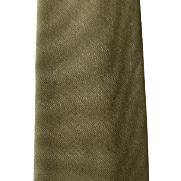 Olive Green Handrolled Merino Wool Tie - Image 3