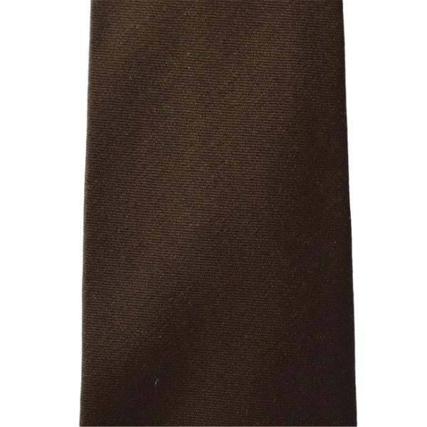 Chocolate Brown Handrolled Merino Wool Tie - Image 3