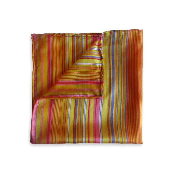 Multicoloured Feather Pocket Square