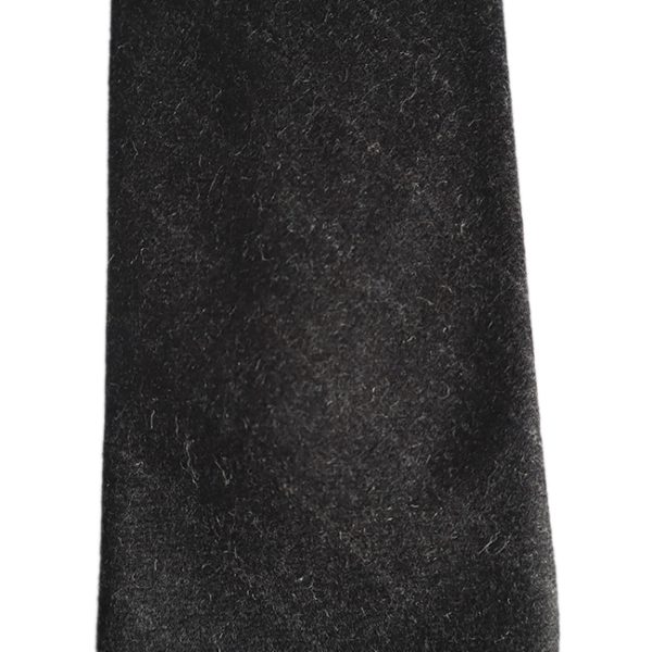 Grey Stripe Wool Handrolled Tie - Image 3