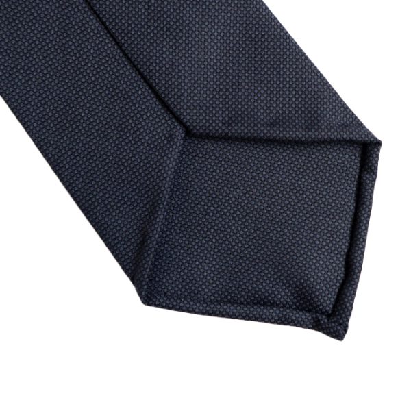 Navy blue Wool Hand-rolled Tie - Image 2