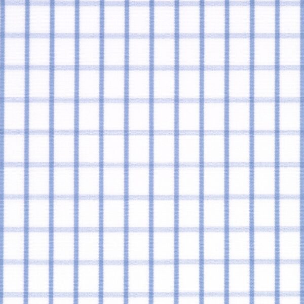 Blue Check White Fabric 3030-W121-0002 - Image 2